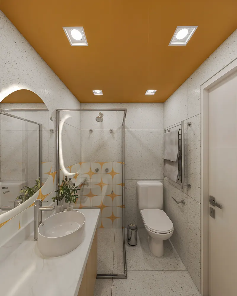 Imagem de projeto de studio vertical com marcenaria de piso a teto